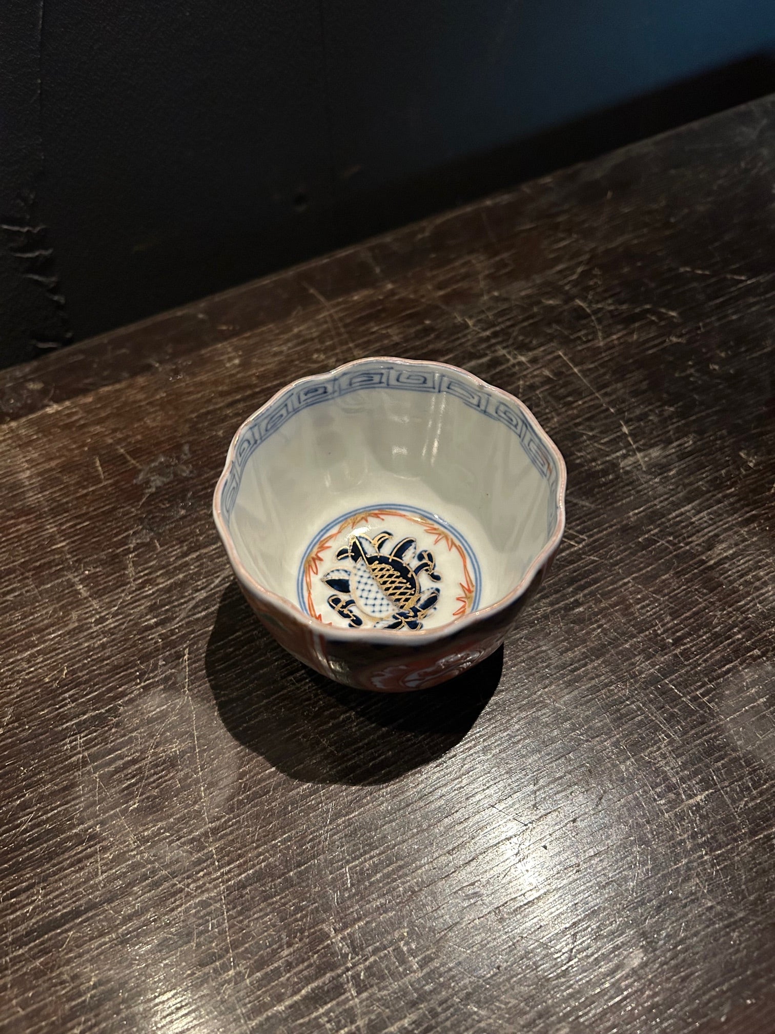 伊万里　色絵　蕎麦猪口