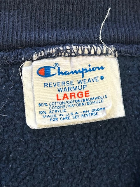 メンズヴィンテージ スウェット【Champion】無地 ネイビー