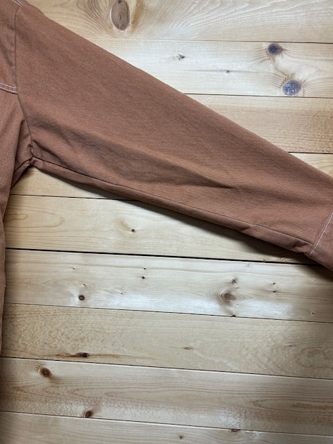 メンズヴィンテージ 長袖シャツ【70’s Sears】無地 オレンジ