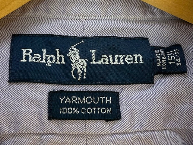 メンズヴィンテージ シャツ【Ralph Lauren】無地 パープル