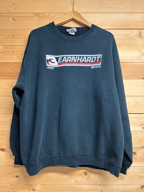メンズヴィンテージ スウェット【EARNHARDT】フロントデザイン ブラック