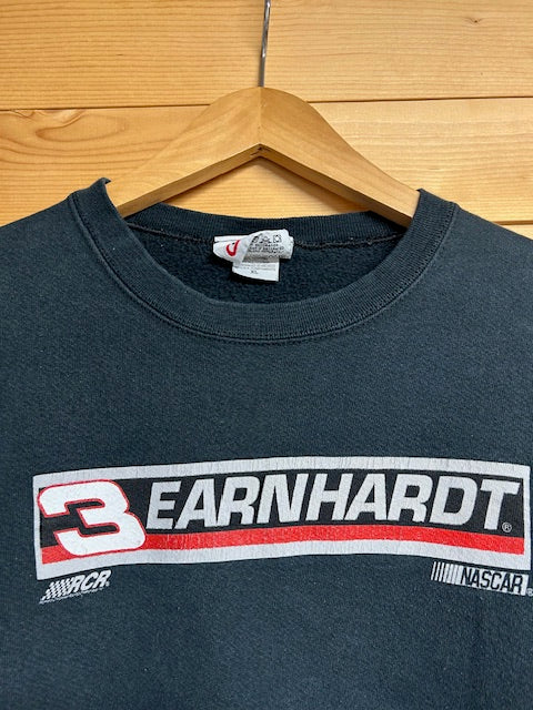 メンズヴィンテージ スウェット【EARNHARDT】フロントデザイン ブラック
