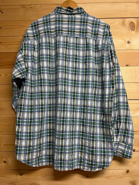 メンズヴィンテージ シャツ【DOCKERS】チェック ブルー グリーン