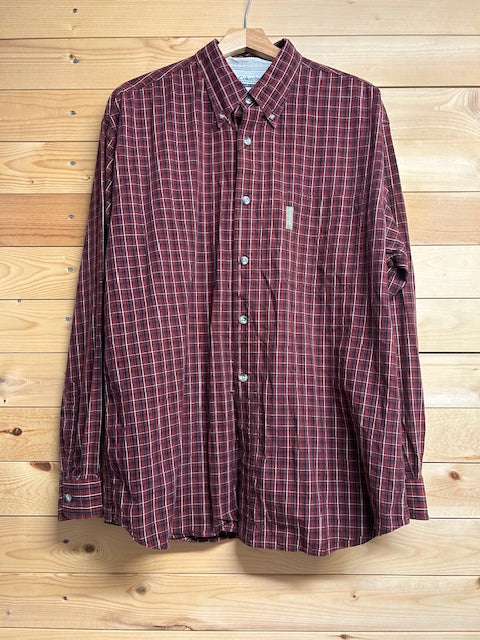 メンズヴィンテージ シャツ【Columbia】チェック レッド