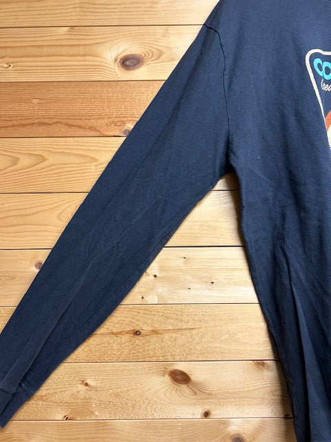 メンズヴィンテージ Tシャツ【Columbia】フロントデザイン ネイビー