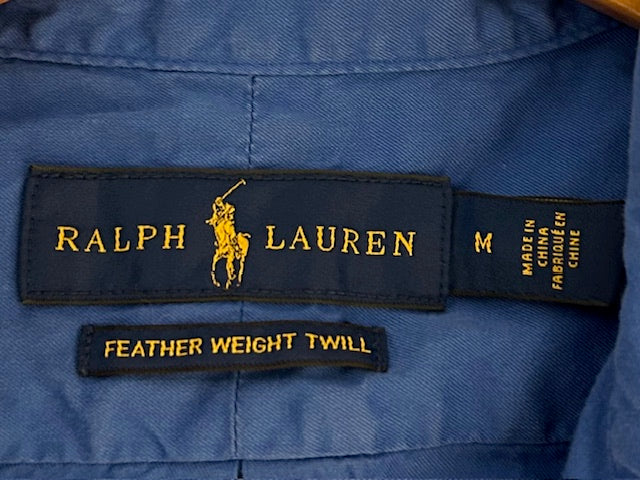 メンズヴィンテージ シャツ【Ralph Lauren】無地 ブルー