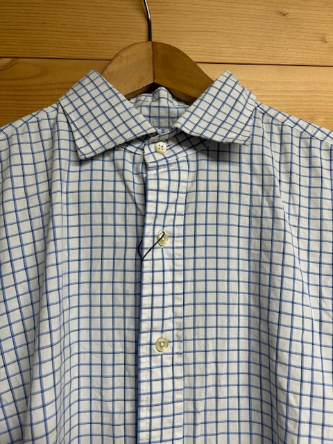 メンズヴィンテージ シャツ【POLO by Ralph Lauren】チェック ホワイト ブルー