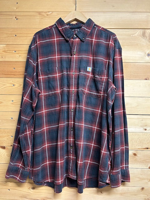 メンズヴィンテージ シャツ【carhartt】チェック レッド ブラック