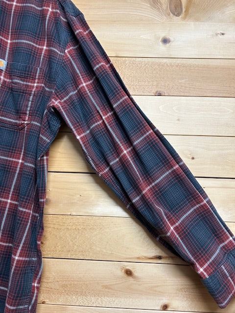 メンズヴィンテージ シャツ【carhartt】チェック レッド ブラック