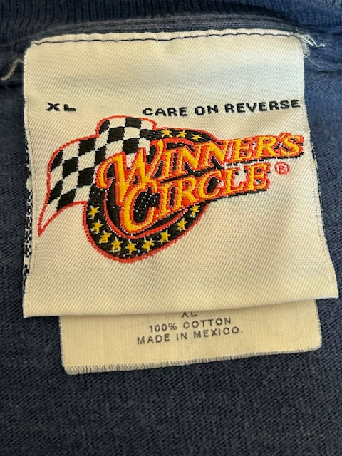メンズヴィンテージ Tシャツ【WINNER SCIRCLE】フロントデザイン ネイビー