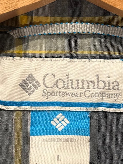 メンズヴィンテージ シャツ【Columbia】チェック グレー