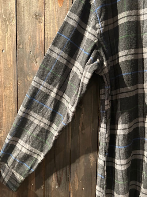 メンズヴィンテージ シャツ【Eddie Bauer】チェック ブラック