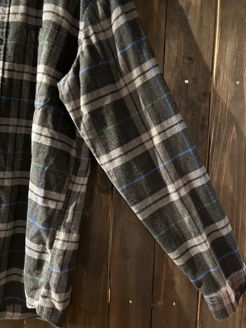 メンズヴィンテージ シャツ【Eddie Bauer】チェック ブラック