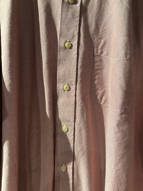 メンズヴィンテージ シャツ【L.L.Bean 】無地 ピンク