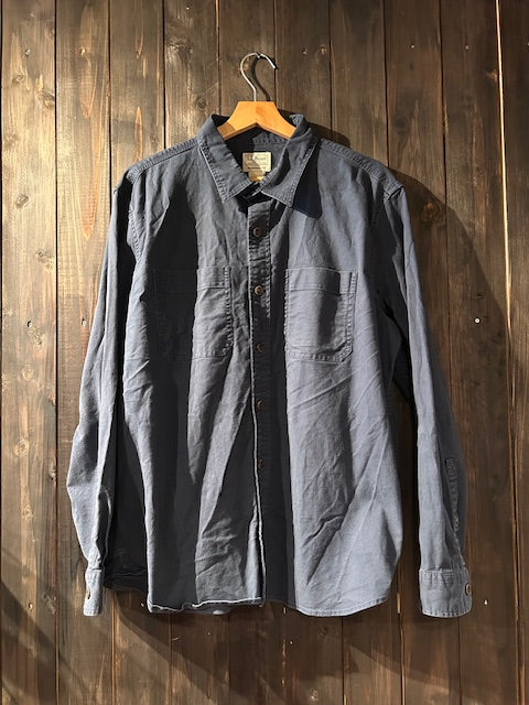 メンズヴィンテージ シャツ【L.L.Bean 】無地 ネイビー
