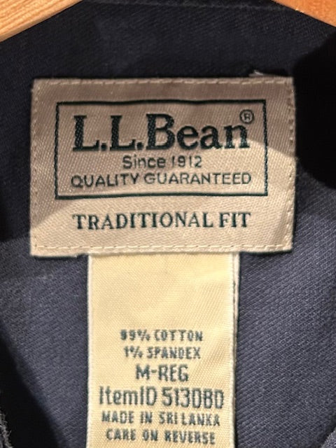 メンズヴィンテージ シャツ【L.L.Bean 】無地 ネイビー