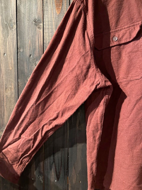 メンズヴィンテージ シャツ【Eddie Bauer】無地 ブラウン