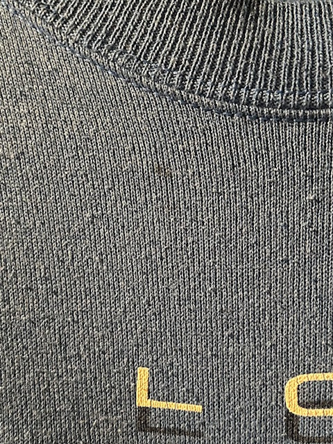 メンズヴィンテージ スウェット【Hanes ACTIVEWEAR】フロントデザイン ブルー