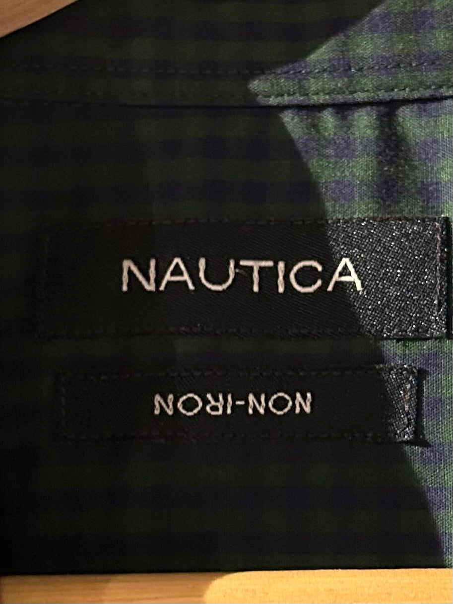 メンズヴィンテージ シャツ【NAUTICA】チェック グリーン