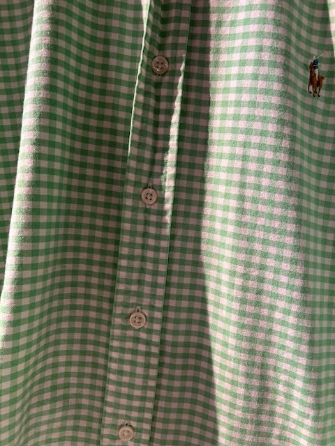 メンズヴィンテージ シャツ【Ralph Lauren】チェック グリーン