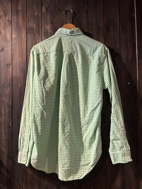 メンズヴィンテージ シャツ【Ralph Lauren】チェック グリーン
