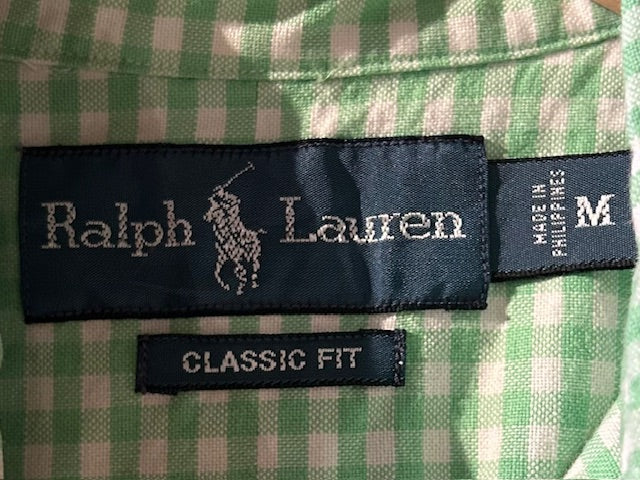 メンズヴィンテージ シャツ【Ralph Lauren】チェック グリーン
