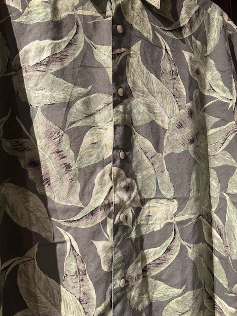メンズヴィンテージ　アロハシャツ　【claiborne】 グリーン