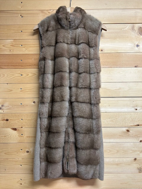 ロロピアーナ Loro Piana ミンク カシミヤ ベスト コート