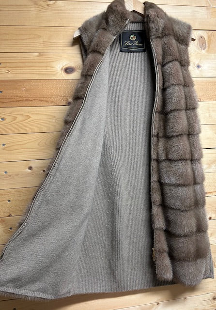 ロロピアーナ Loro Piana ミンク カシミヤ ベスト コート