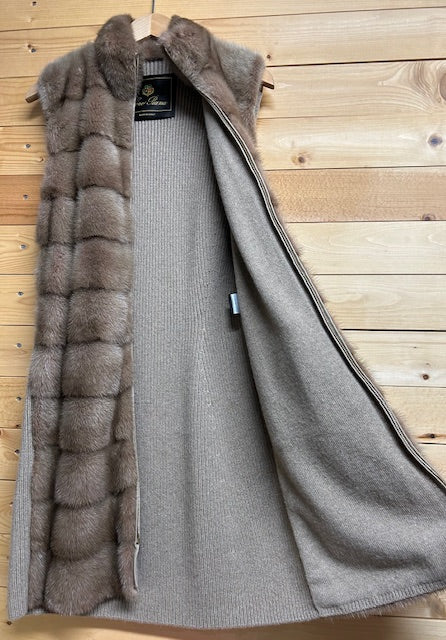 ロロピアーナ Loro Piana ミンク カシミヤ ベスト コート