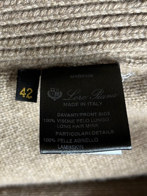 ロロピアーナ Loro Piana ミンク カシミヤ ベスト コート