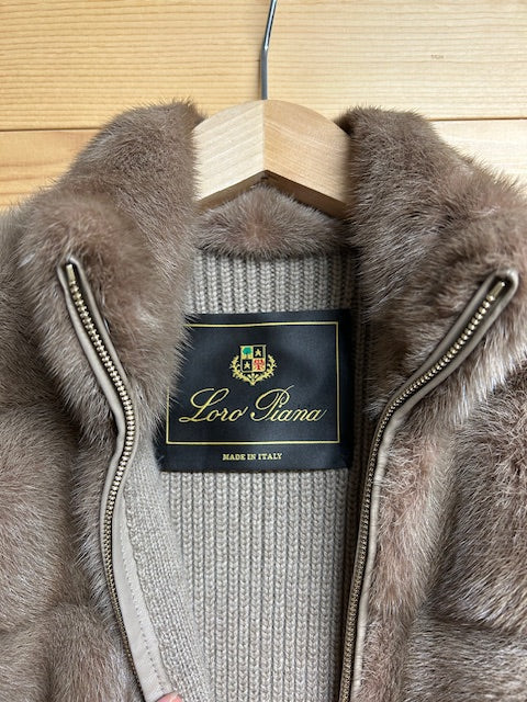 ロロピアーナ Loro Piana ミンク カシミヤ ベスト コート