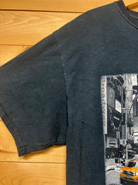 メンズヴィンテージ　Tシャツ　【Fruit  of  the Loom】　ブラック　NEW YORK