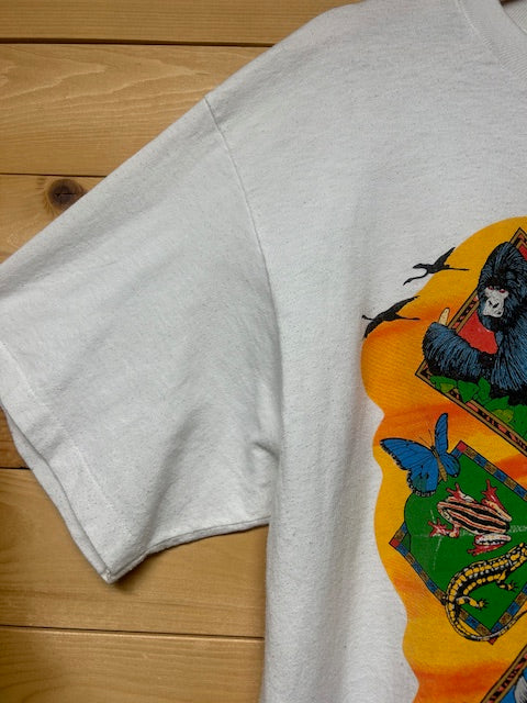 メンズヴィンテージ　Tシャツ　【Hanes】アニマルTシャツ　ホワイト
