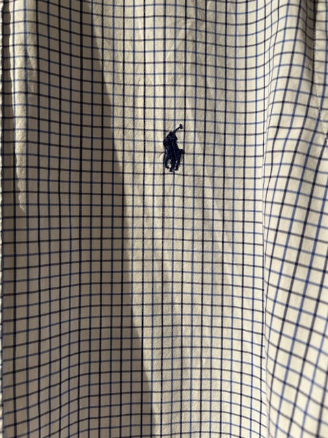 メンズヴィンテージ シャツ【RALPH LAUREN】チェック ブルー