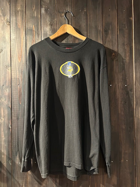 メンズヴィンテージ長袖Tシャツ【NFL】フロントデザイン ブラック