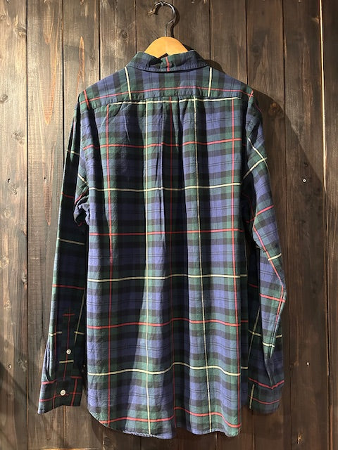 メンズヴィンテージ シャツ【RALPH LAUREN】チェック ネイビー