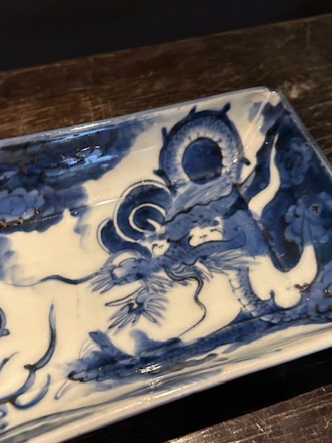 伊万里  雲龍文 長皿