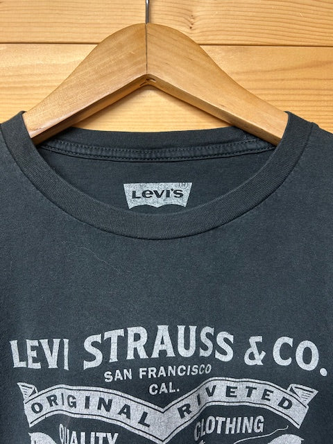 メンズヴィンテージ　Tシャツ　【Levi's】　ツーホース　ブラック　