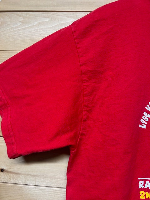 メンズヴィンテージ　Tシャツ　【FRUIT OF  LOOM】　レッド　ダンス