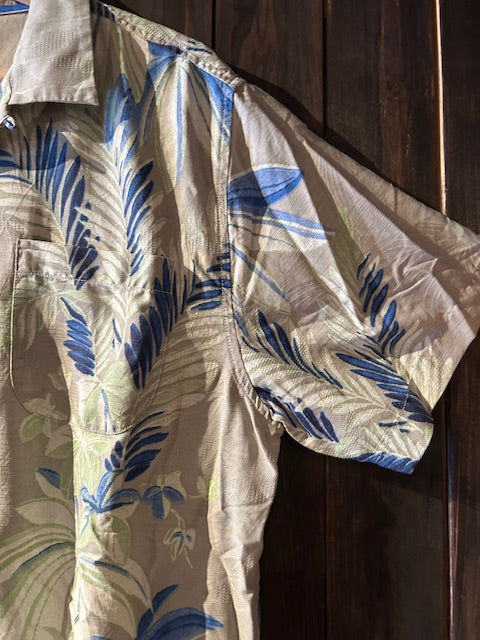 メンズヴィンテージ アロハシャツ 【Tommy Bahama】ヤシ ベージュ