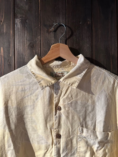 メンズヴィンテージ アロハシャツ 【Tommy Bahama】ハイビスカス イエロー