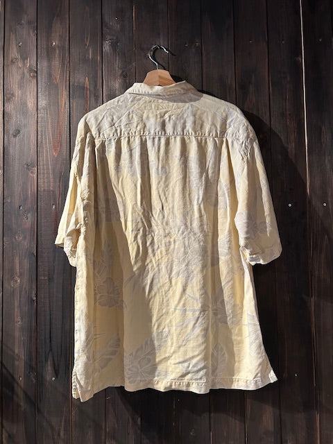 メンズヴィンテージ アロハシャツ 【Tommy Bahama】ハイビスカス イエロー