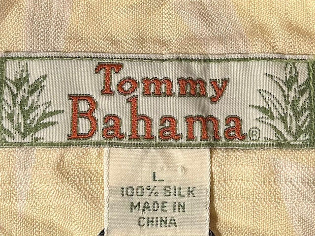 メンズヴィンテージ アロハシャツ 【Tommy Bahama】ハイビスカス イエロー