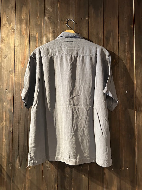 メンズヴィンテージ アロハシャツ 【Tommy Bahama】無地 ブルー