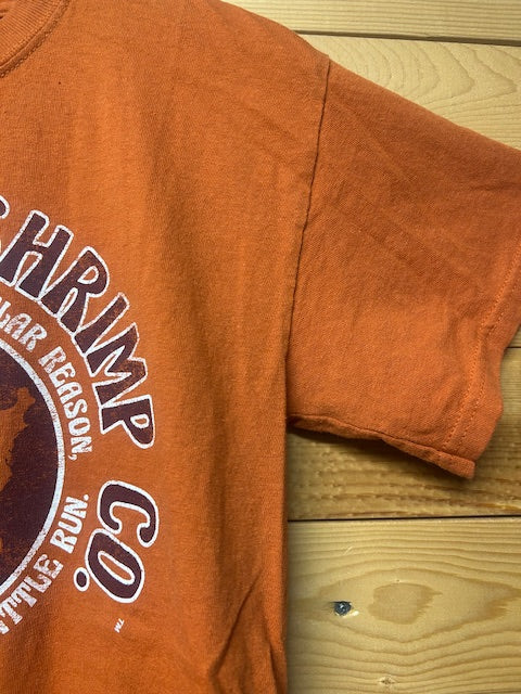 メンズヴィンテージ　Tシャツ　【BUBBA　GUMP SHRIMP】オレンジ　シカゴ