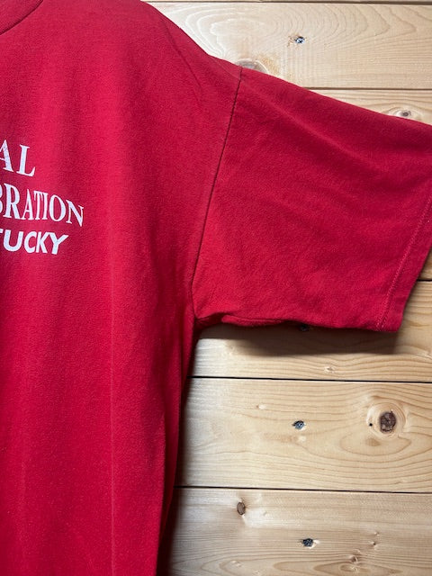 メンズヴィンテージ　Tシャツ　1996年　第100回ホームカミング　記念　レッド