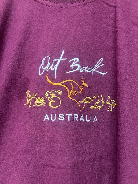 メンズヴィンテージ　Tシャツ　オーストラリア　カンガルー　パープル　