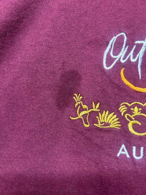 メンズヴィンテージ　Tシャツ　オーストラリア　カンガルー　パープル　
