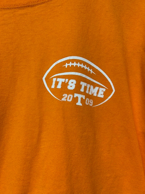 メンズヴィンテージ　Tシャツ　【abvil】IT'S TIME オレンジ